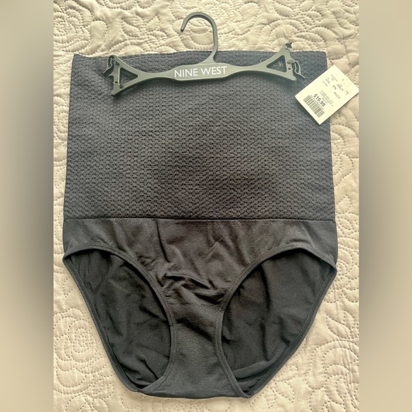 Brand New Nine West High Waist Shaping Brief Large Black - Underwear - Picture 1 of 3
